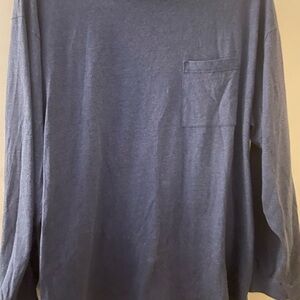 Gitano Men's Charcoal/Blue Long Sleeve Tee